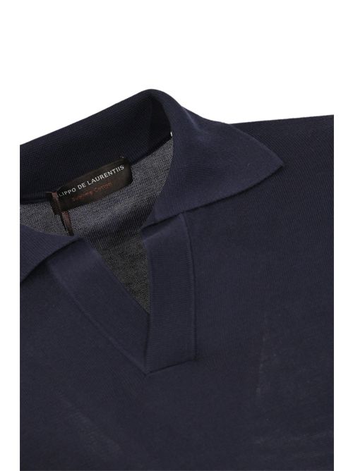 Polo skipper in cotone Oltremare FILIPPO DE LAURENTIIS | PL1MCSK SU12R891